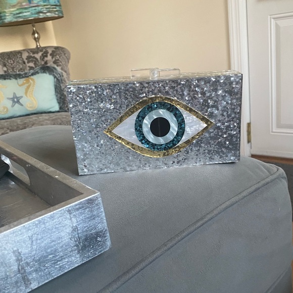 Evil Eye Acrylic Handbag/Clutch/Crossbody - Picture 3 of 13